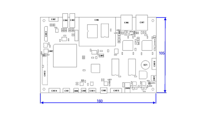 GEB302基板寸法図